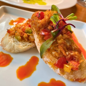 bruschetta di granchio